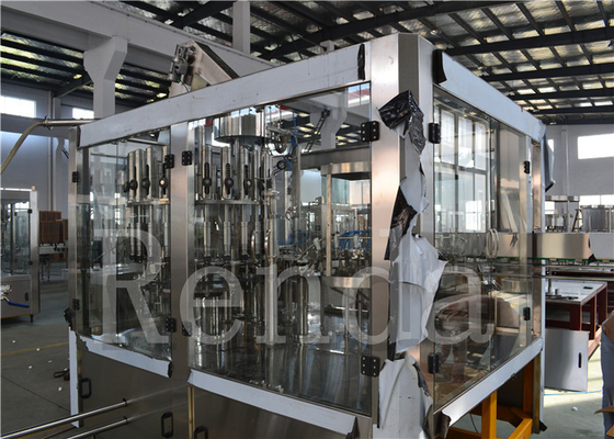 380V Fruit Juice PET / Glass Bottle Juice Filling Machine Electric Driven 9200 Kg