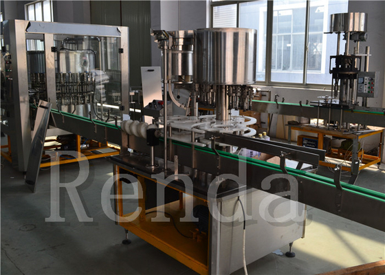 380V Fruit Juice PET / Glass Bottle Juice Filling Machine Electric Driven 9200 Kg