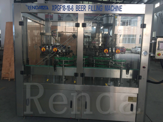 Completi la linea di produzione di vetro automatica della macchina di rifornimento della birra della bottiglia dell'ANIMALE DOMESTICO pressione isobarica
